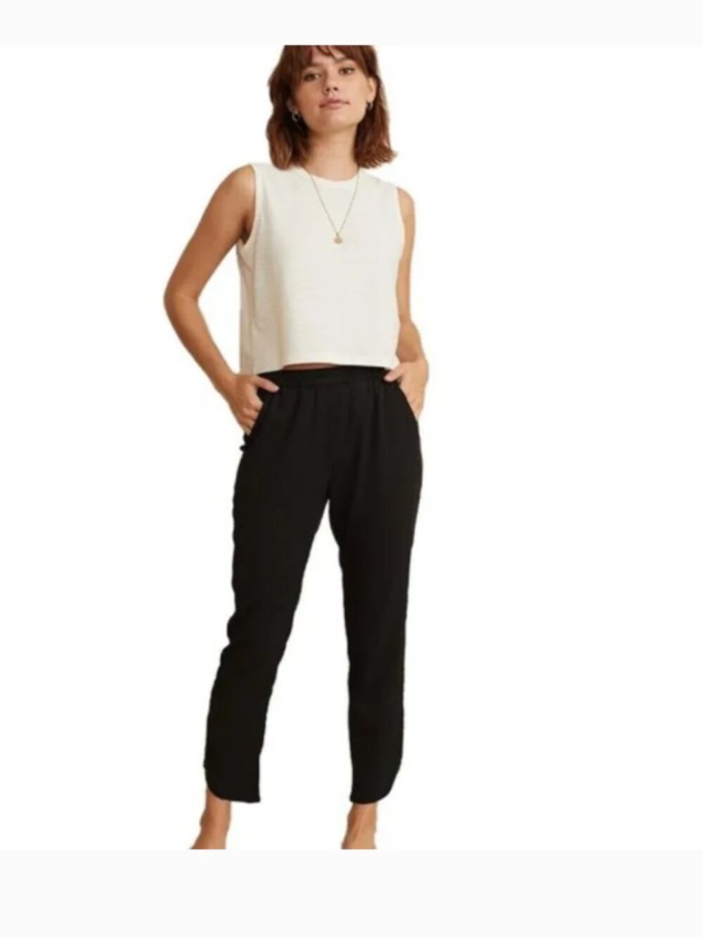 Marine Layer Allison Black Modal Pull On Pants Size Small